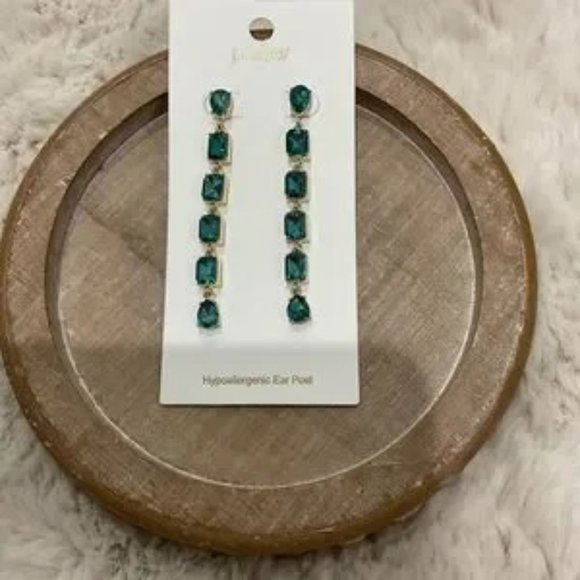 Crystal Drop Earrings - Picture 3 of 6